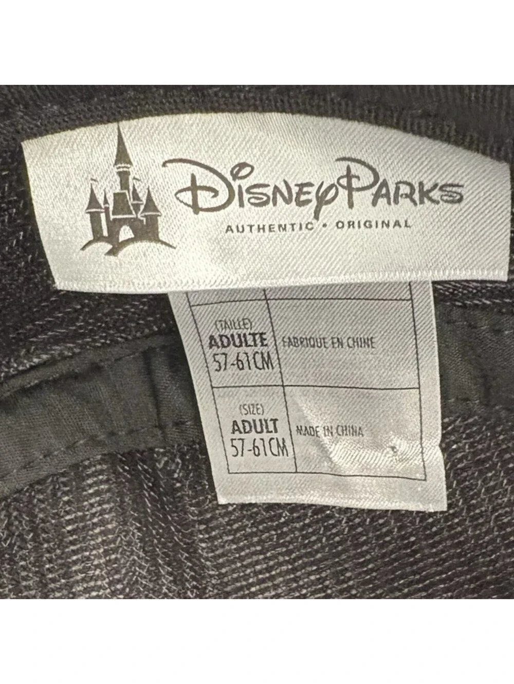 Disney Parks Pirates of the Caribbean Cadet Hat Cap Black Adjustable Strapback